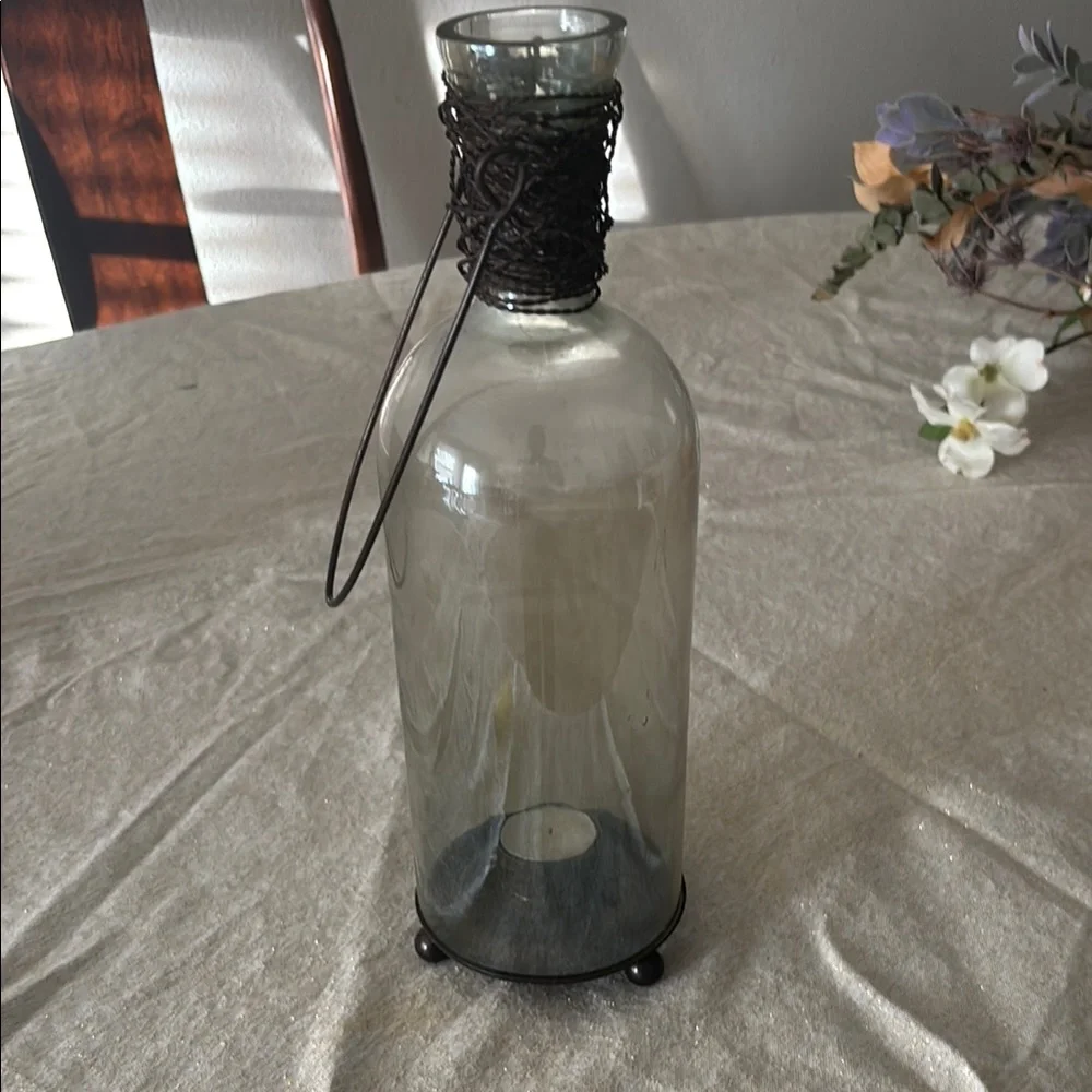 Elegant Glass Candle Holder